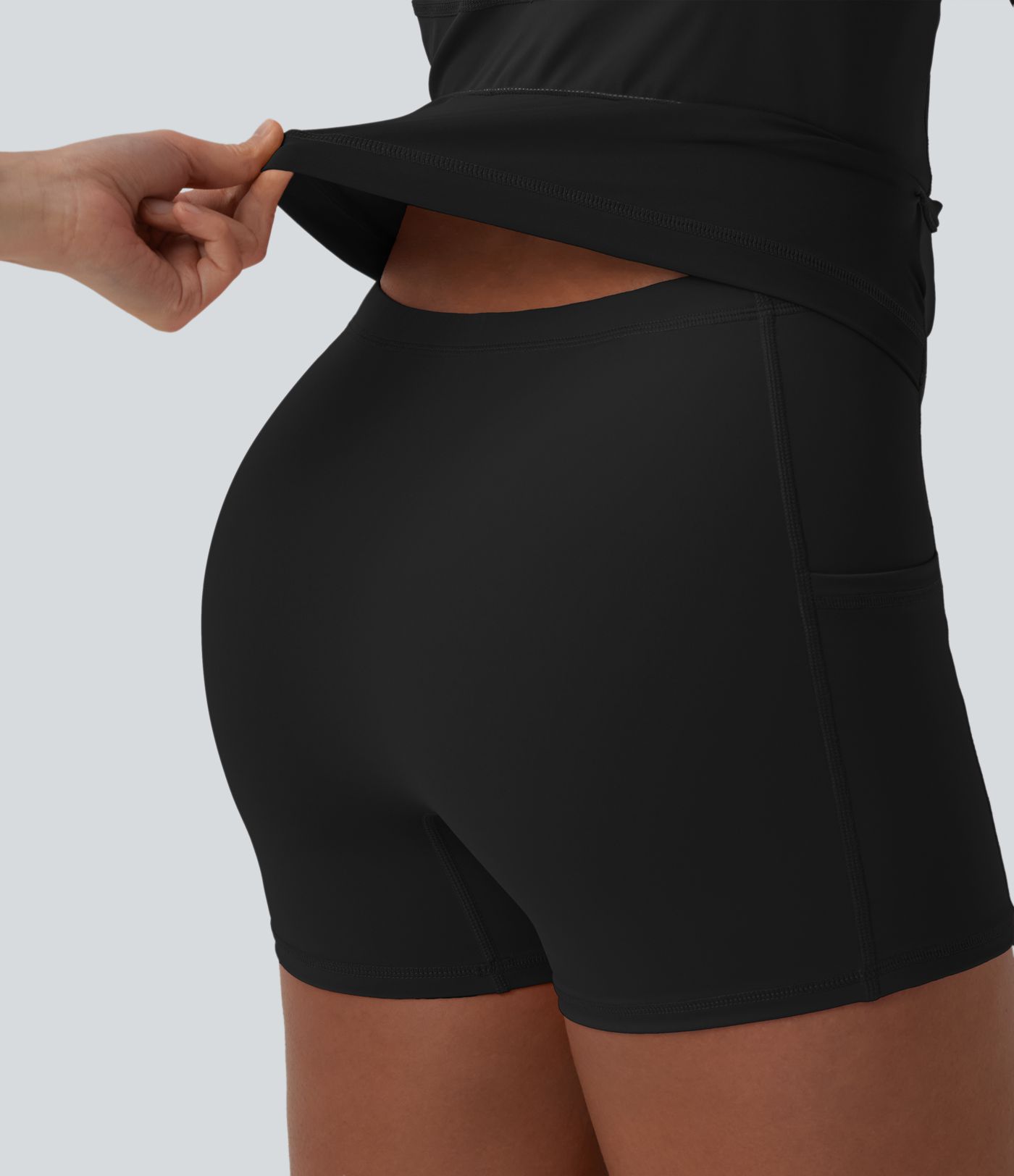SoftlyZero™ Airy 2-in-1 Cool Touch Mini Dance Active Dress with Pockets-Easy Peezy Edition-Longer Length