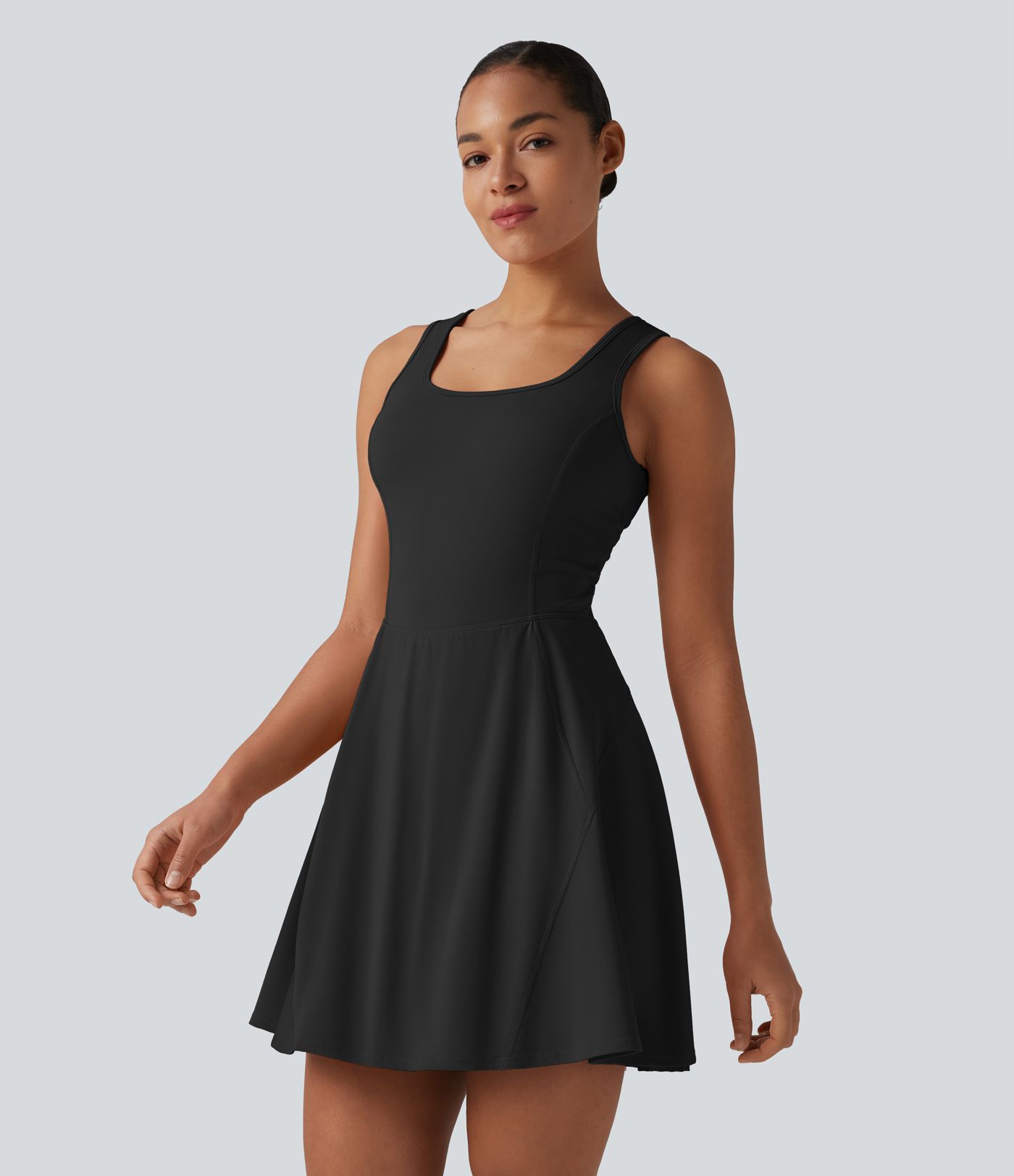 SoftlyZero™ Airy 2-in-1 Cool Touch Mini Dance Active Dress with Pockets-Easy Peezy Edition-Longer Length