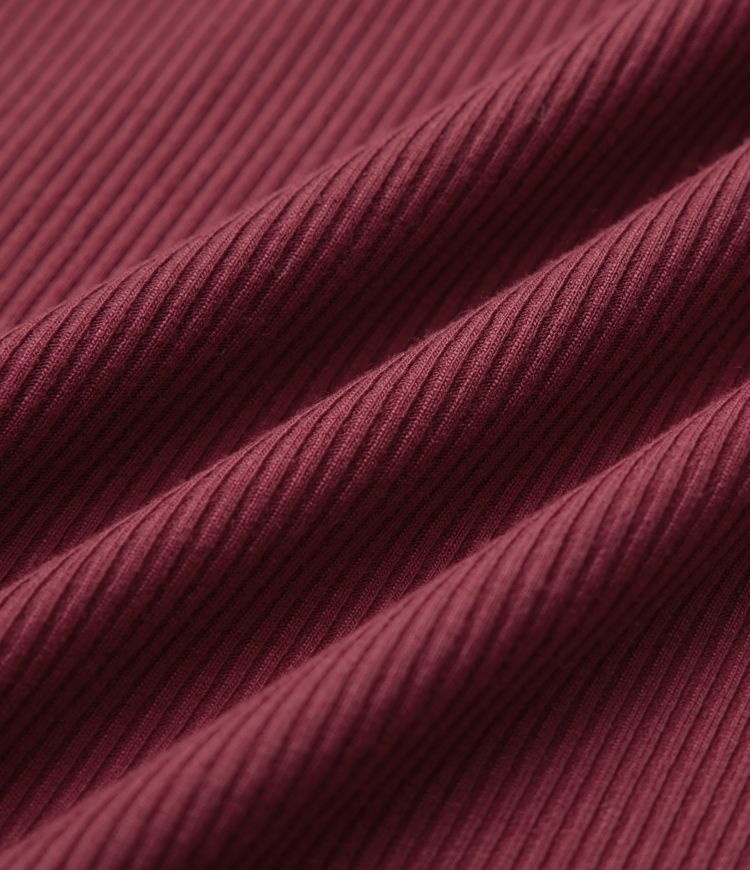 Ribbed Knit Round Neck Short Sleeve Midi Casual Dress