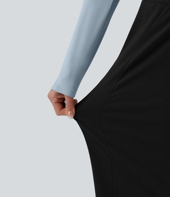 High Waisted Wide Leg Casual Pants with Pockets