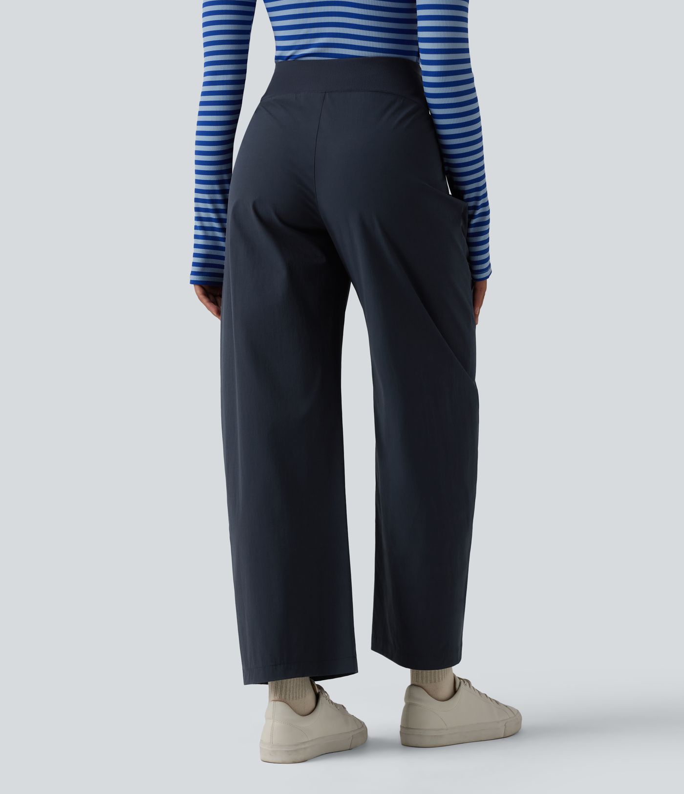 High Waisted Wide Leg Casual Pants with Pockets