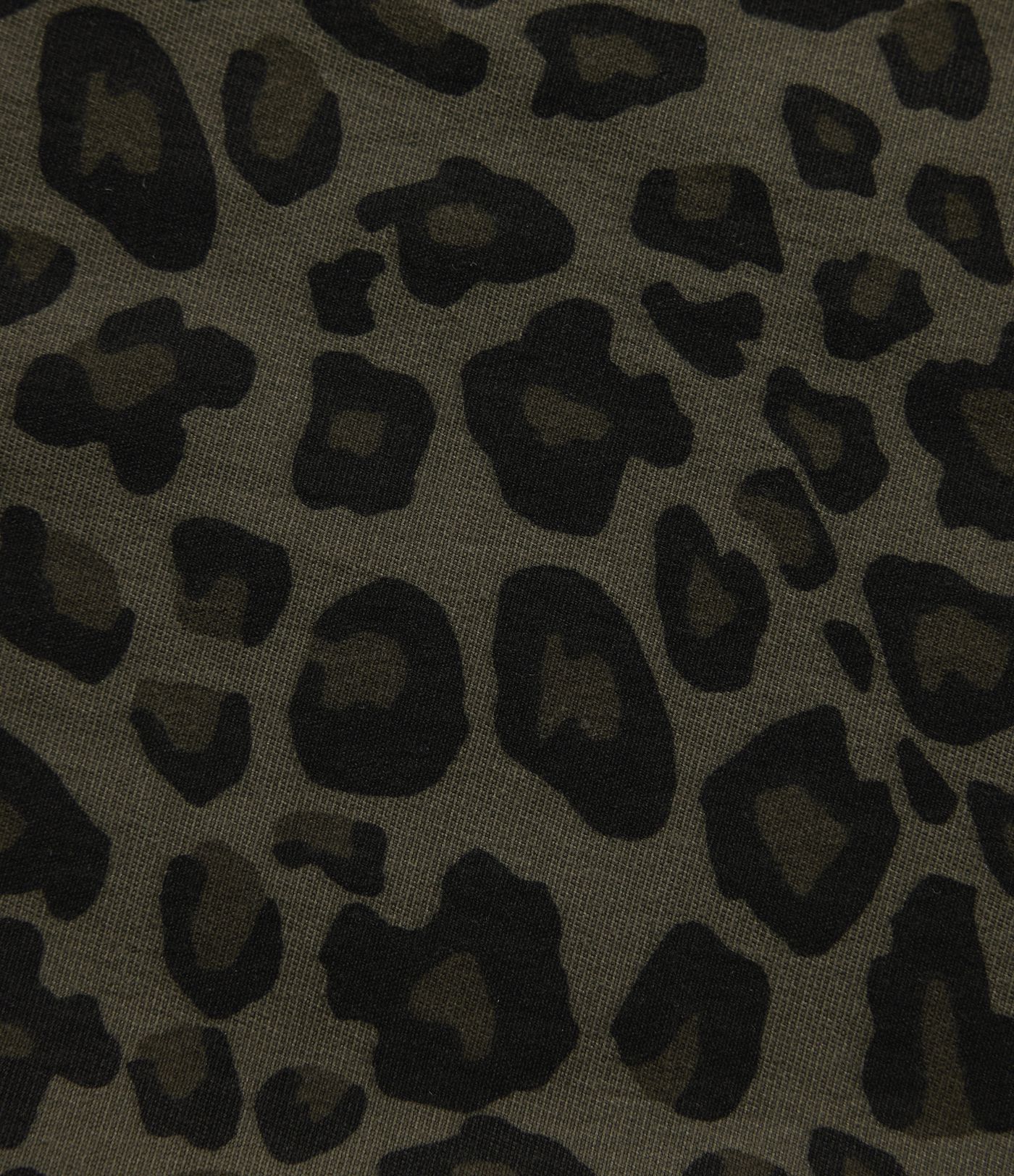 Mid Rise Wide Leg Leopard Print Casual Pants with Pockets