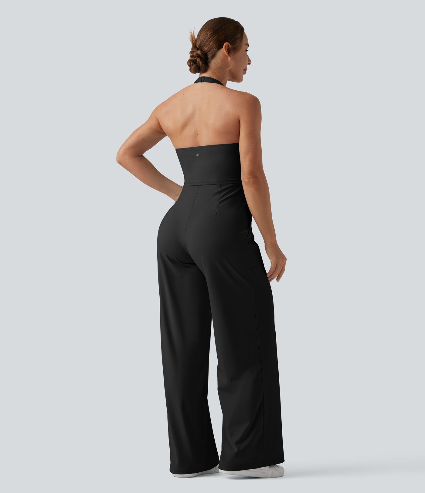 SoftlyZero™ Combinaison décontractée halter, aérienne et au toucher frais, avec poches — Édition Easy Peezy SoftlyZero™ Combinaison décontractée halter, aérienne et au toucher frais, avec poches — Édition Easy Peezy