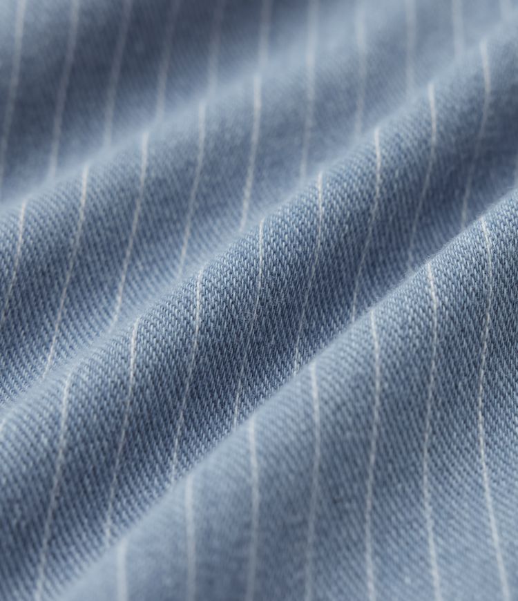 Halara Flex™ Deep V-neck Button Fly Stripes Denim Casual Vest