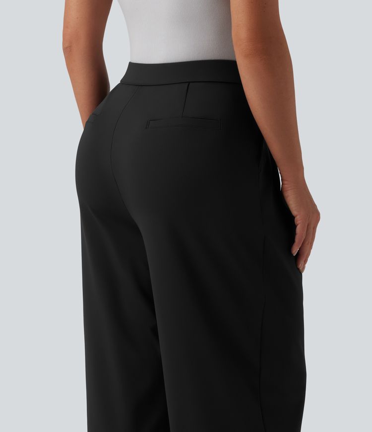 Halara Flex™ DayStretch ψηλόμεσα ίσια παντελόνια εργασίας με τσέπες