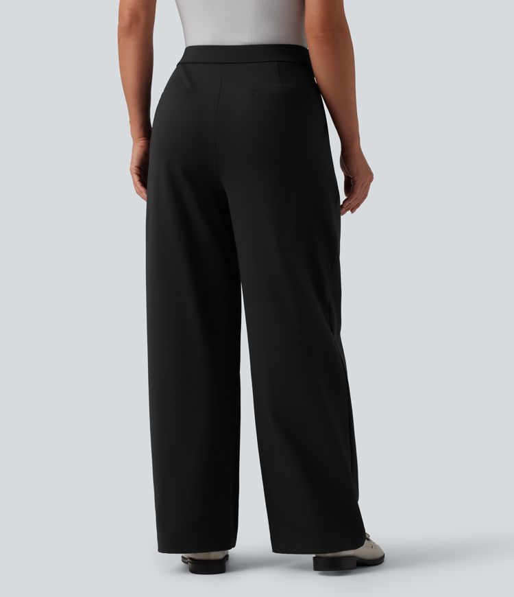 Halara Flex™ DayStretch ψηλόμεσα ίσια παντελόνια εργασίας με τσέπες