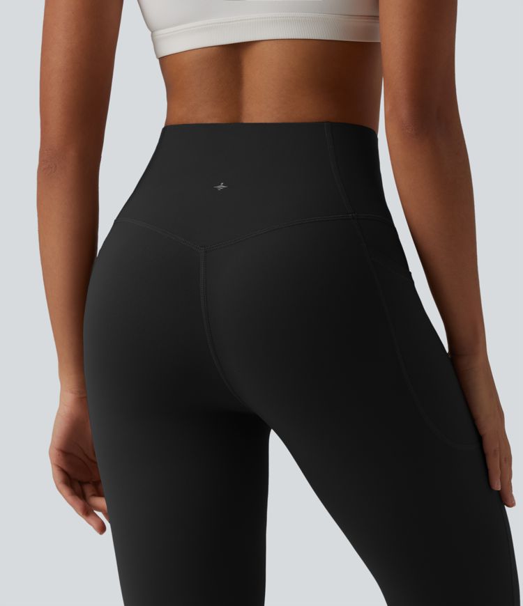 Halara UltraSculpt™ High Waisted Tummy Control Flare Yoga Leggings with Pockets