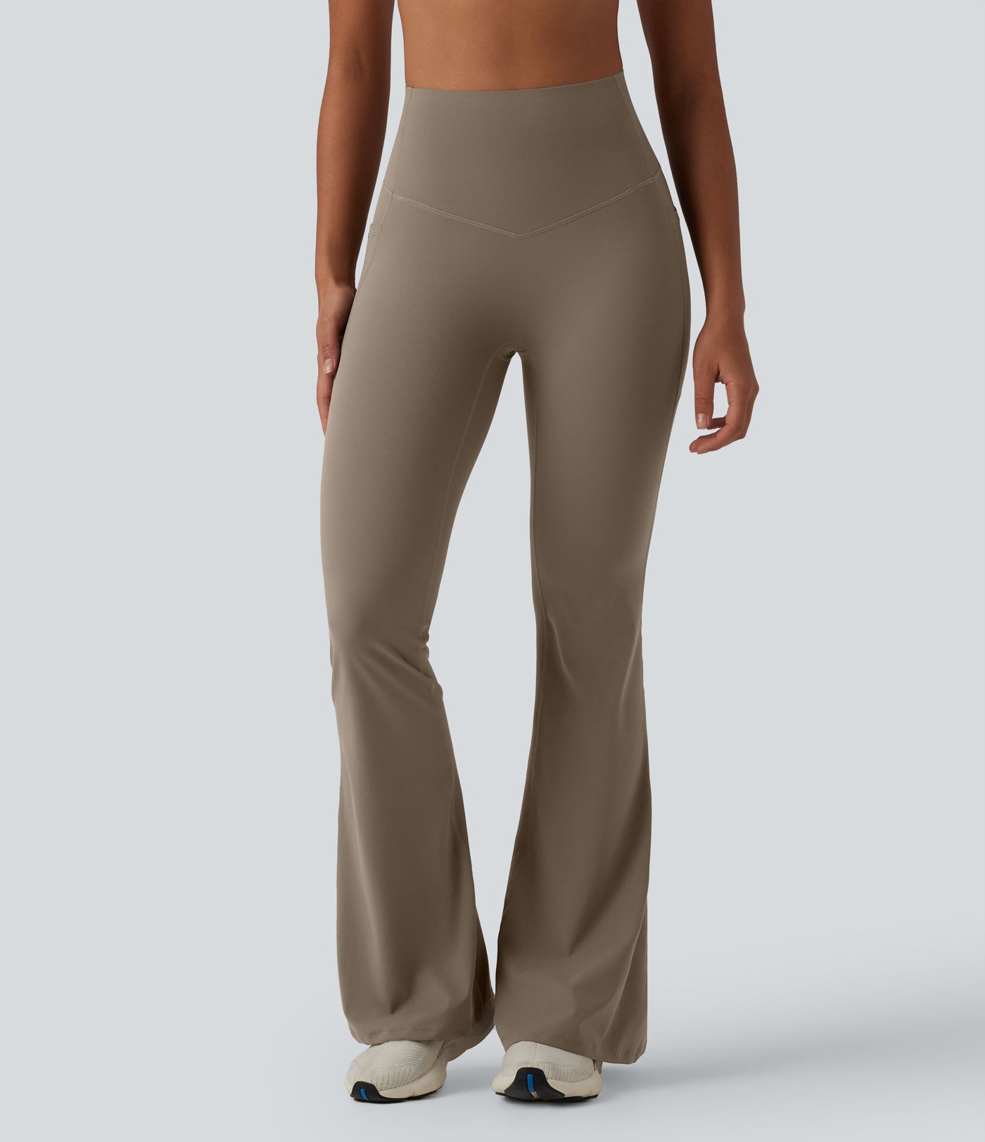 Halara UltraSculpt™ High Waisted Tummy Control Flare Yoga Leggings with Pockets