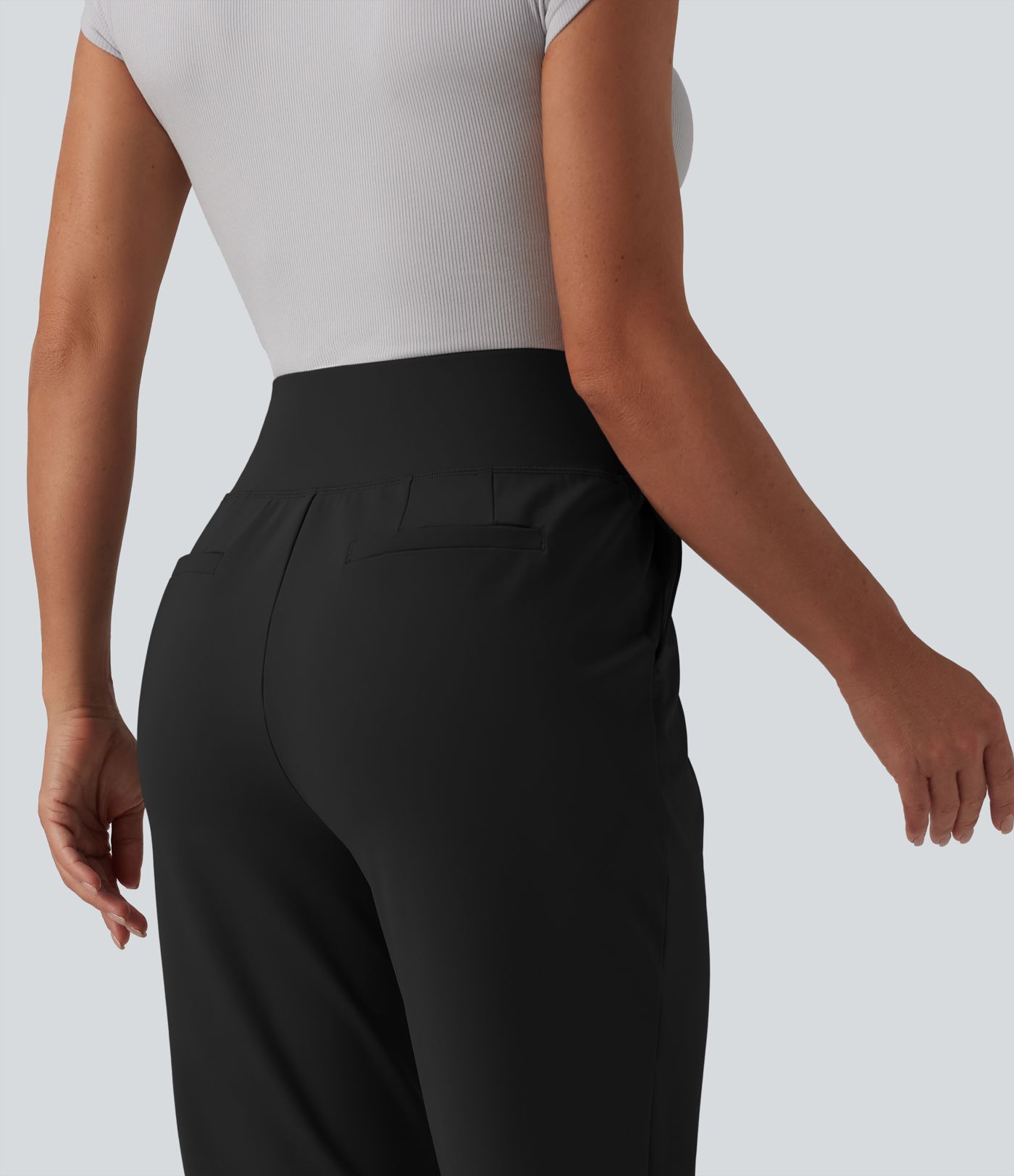 Halara Flex™ DayStretch pantalones de trabajo de tiro alto con control abdominal, pierna cónica y bolsillos