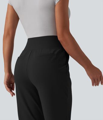 Halara Flex™ DayStretch pantalones de trabajo de tiro alto con control abdominal, pierna cónica y bolsillos