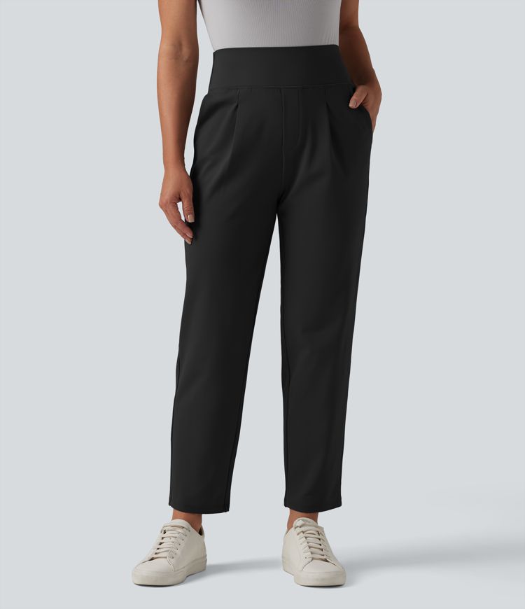 Halara Flex™ DayStretch pantalones de trabajo de tiro alto con control abdominal, pierna cónica y bolsillos