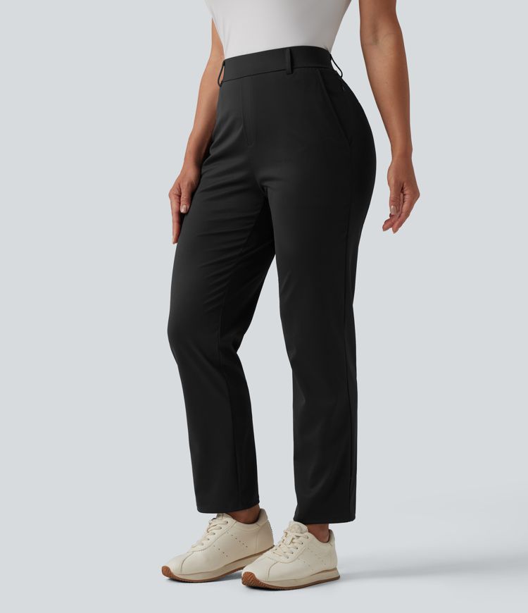 Golfhose mit mittelhohem Bund, Seitentasche und Golf-Tee-Tasche - schnelltrocknend, UPF40+