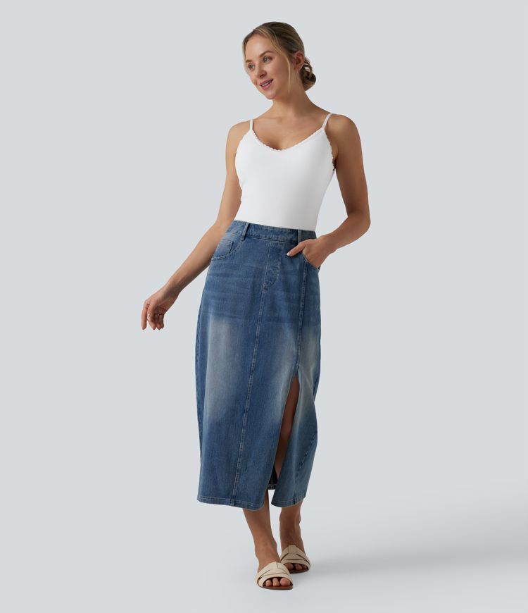 Ribbed Knit V Neck Casual Tank Top
