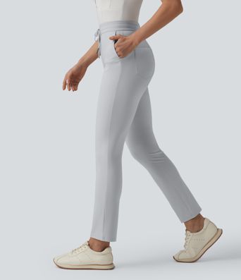 Golfhose mit hohem Bund, Seitentaschen, Kordelzug und Golf-Tee-Tasche - schnelltrocknend, UPF40+