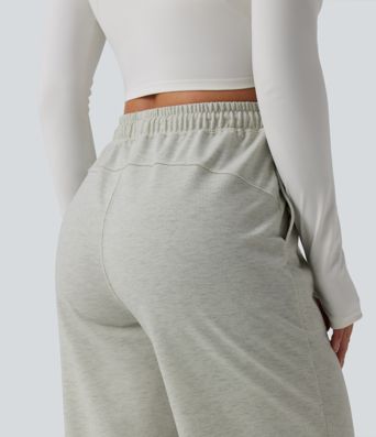 Mid Rise Drawstring Casual Joggers with Pockets