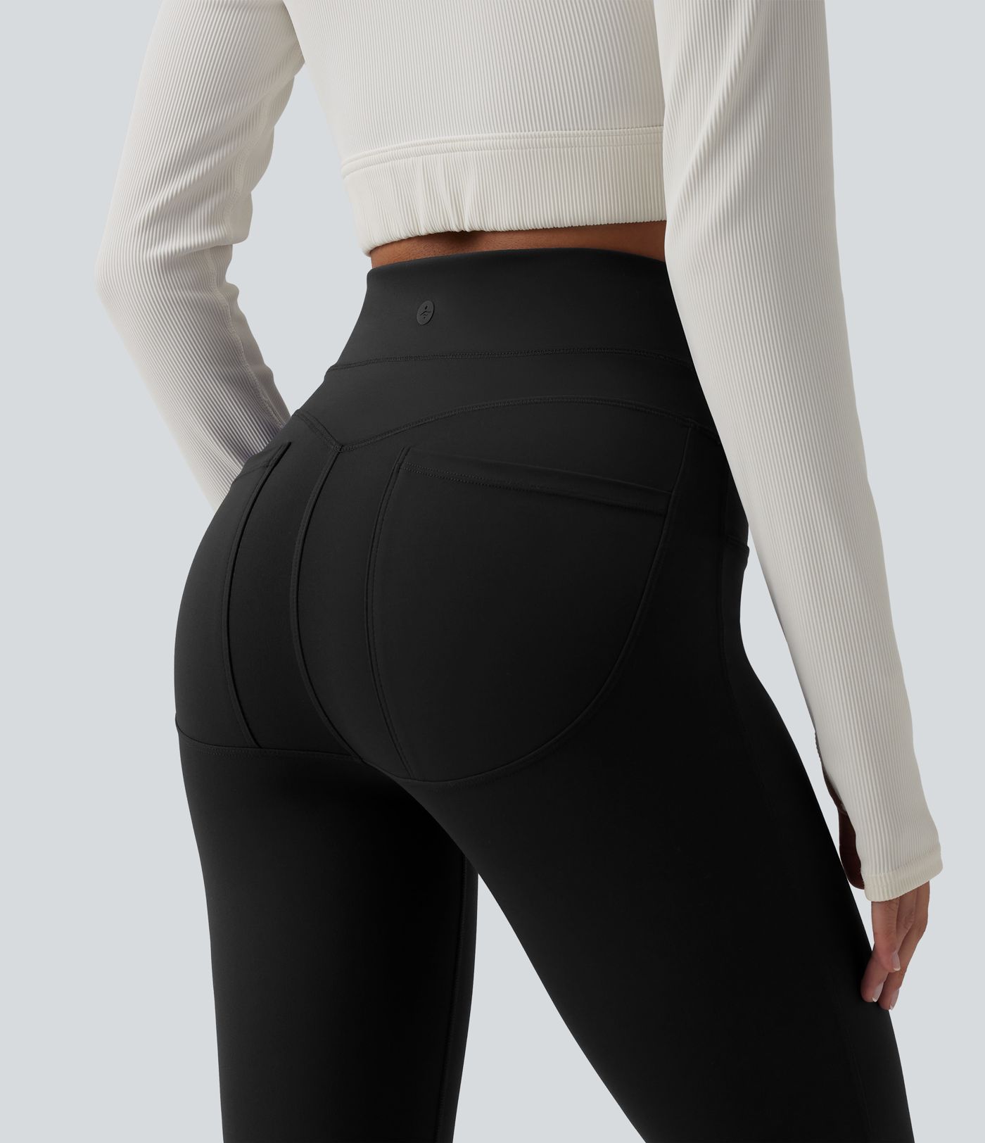 Halara UltraSculpt™ High Waisted Tummy Control Bootcut Workout Leggings with Pockets