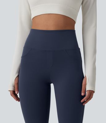Halara UltraSculpt™ High Waisted Tummy Control Bootcut Workout Leggings with Pockets