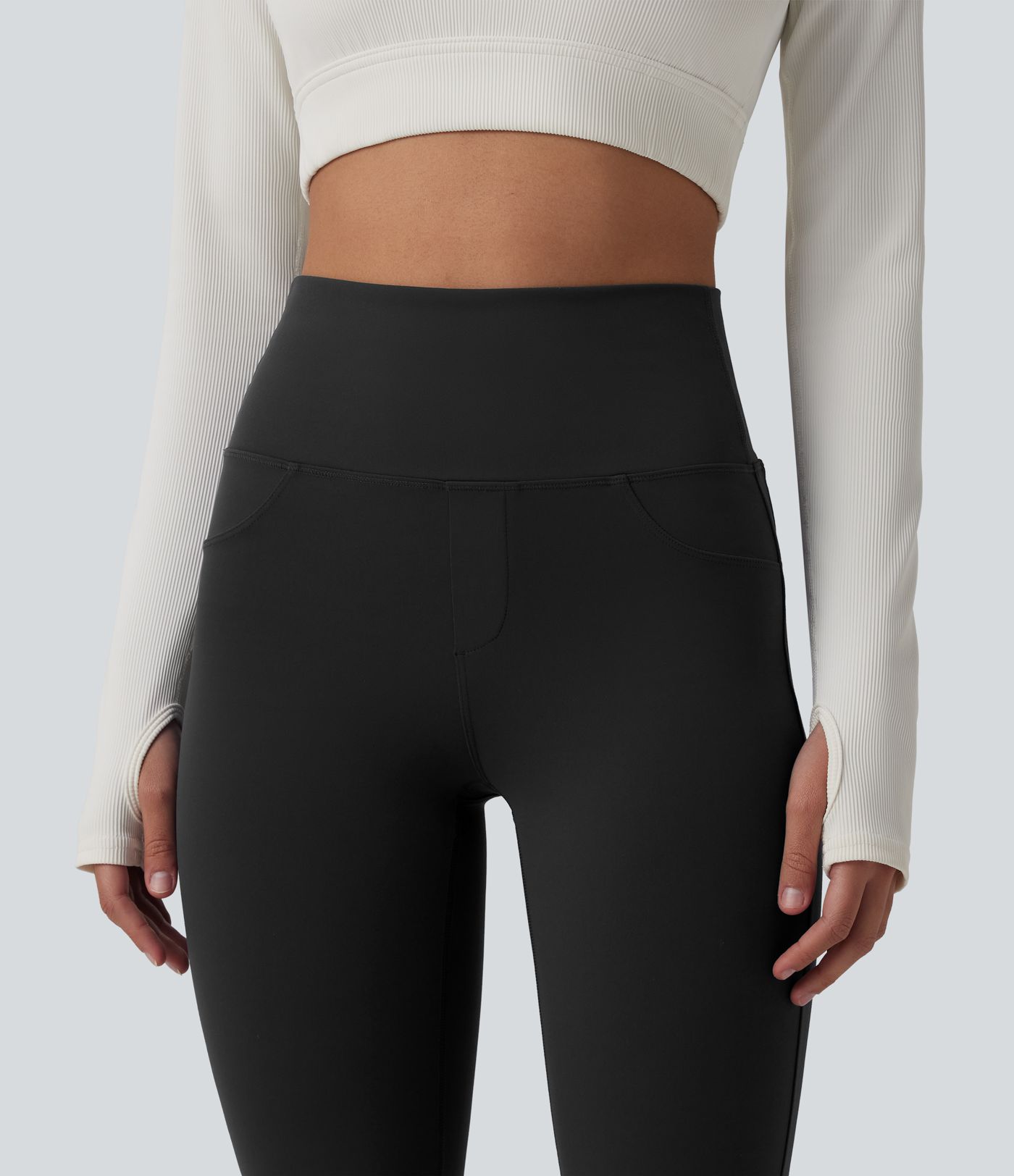 Halara UltraSculpt™ High Waisted Tummy Control Bootcut Workout Leggings with Pockets