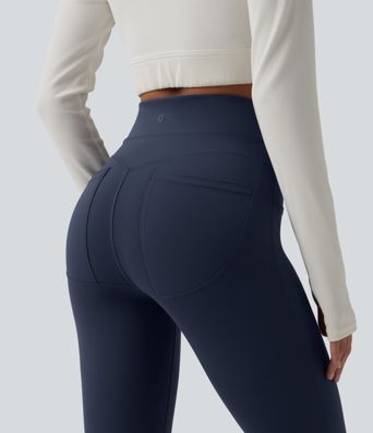Halara UltraSculpt™ High Waisted Tummy Control Bootcut Workout Leggings with Pockets
