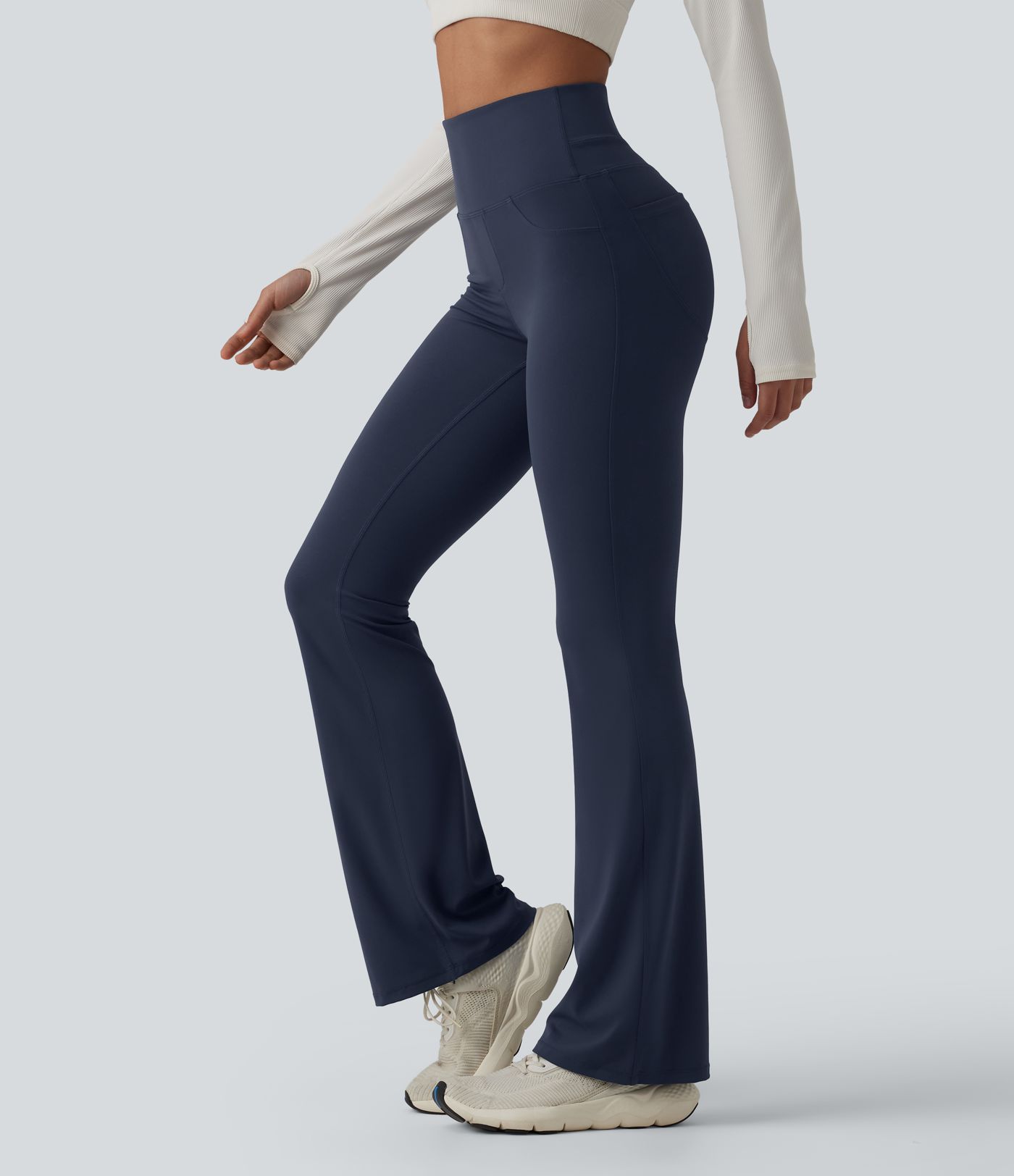 Halara UltraSculpt™ High Waisted Tummy Control Bootcut Workout Leggings with Pockets