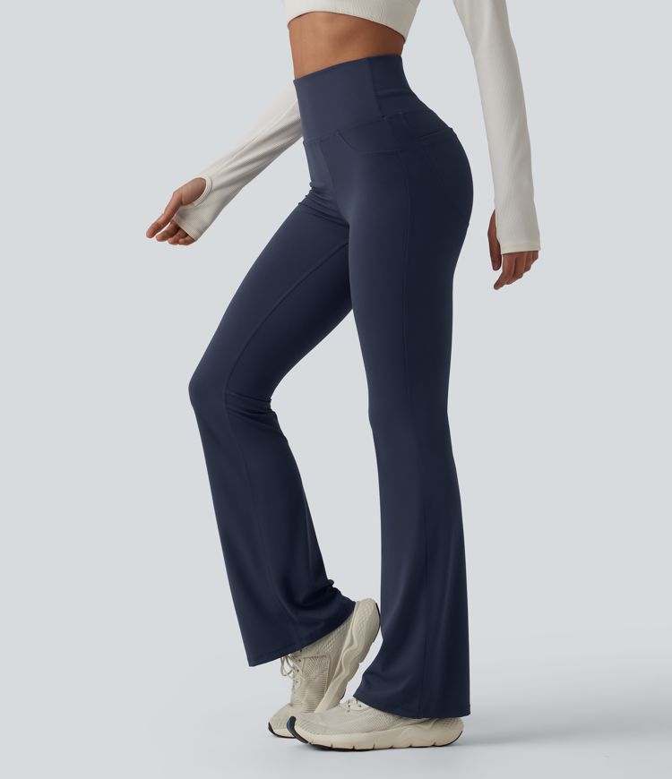 Halara UltraSculpt™ High Waisted Tummy Control Bootcut Workout Leggings with Pockets