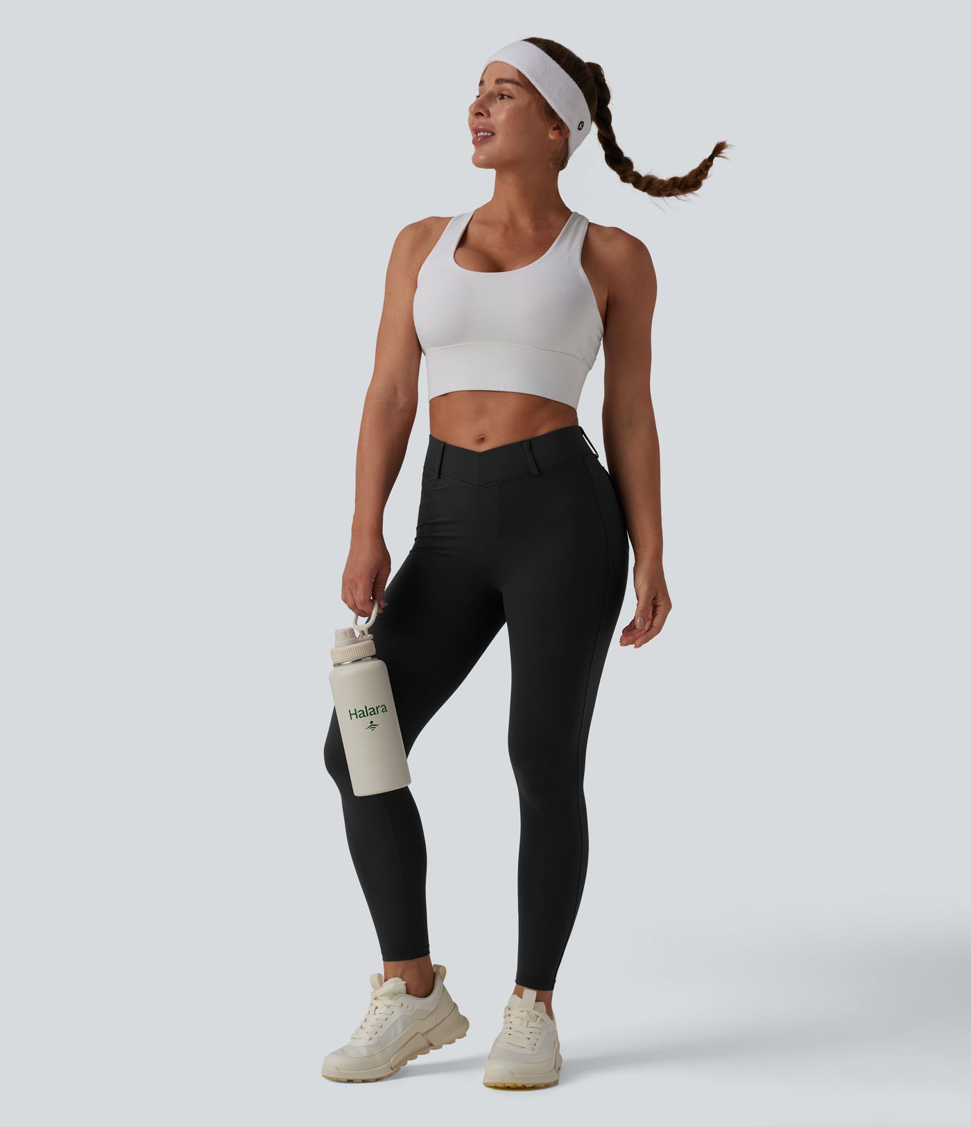 Halara UltraSculpt™ - High-waisted workout leggings with side pockets and tummy control - Butt lift