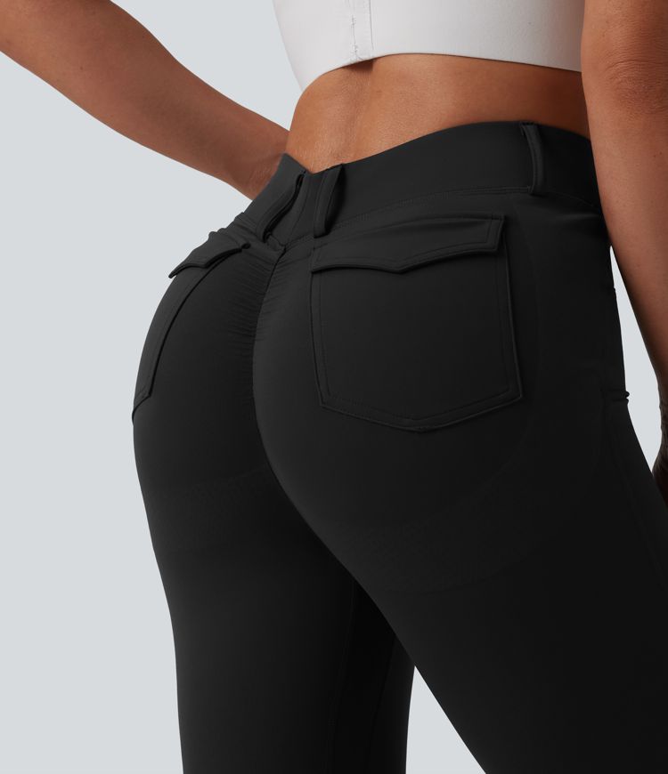 Halara UltraSculpt™ - High-waisted workout leggings with side pockets and tummy control - Butt lift