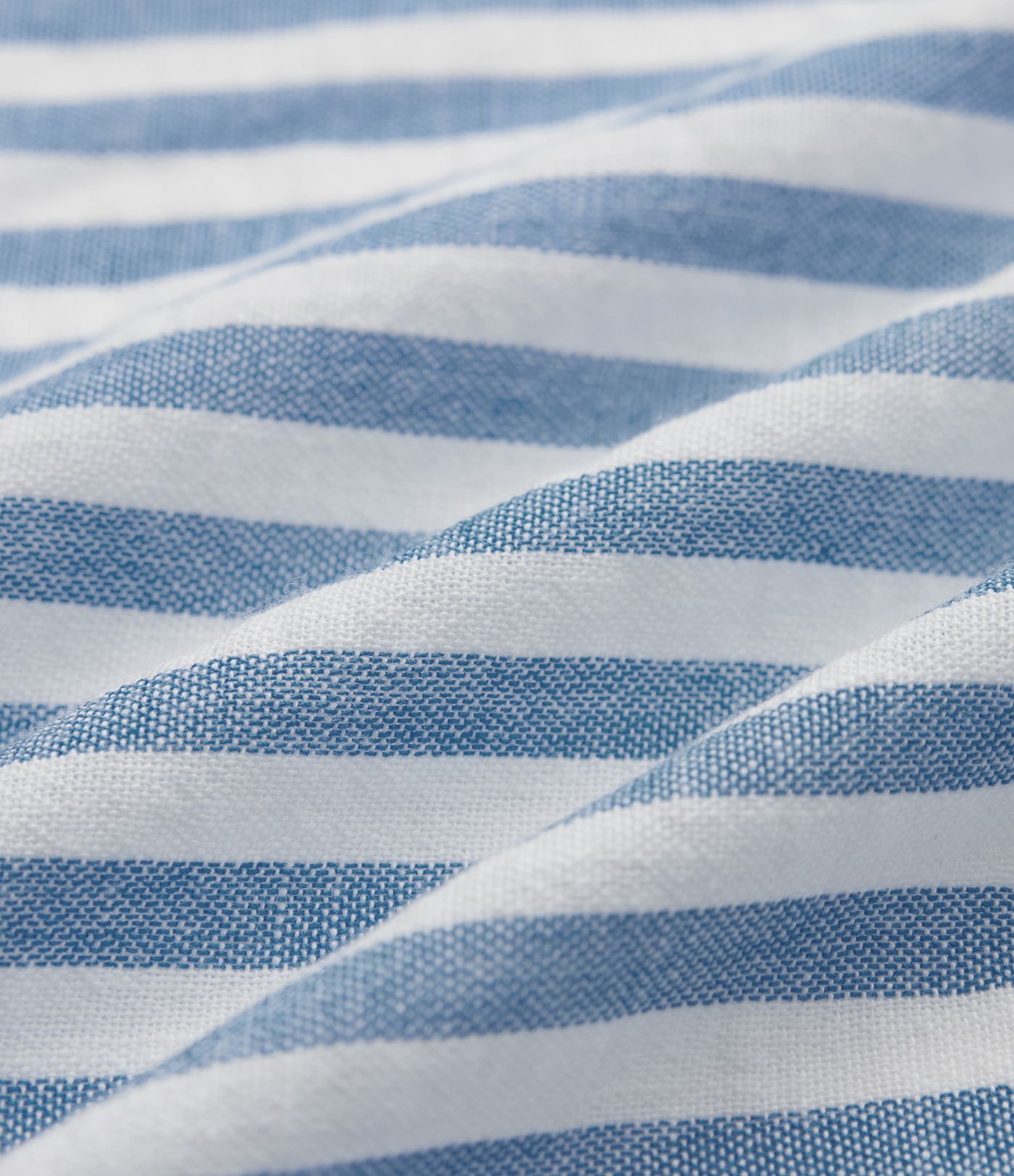 Notched Collar Long Sleeve Stripe Casual Linen-Feel Shirt with Pocket