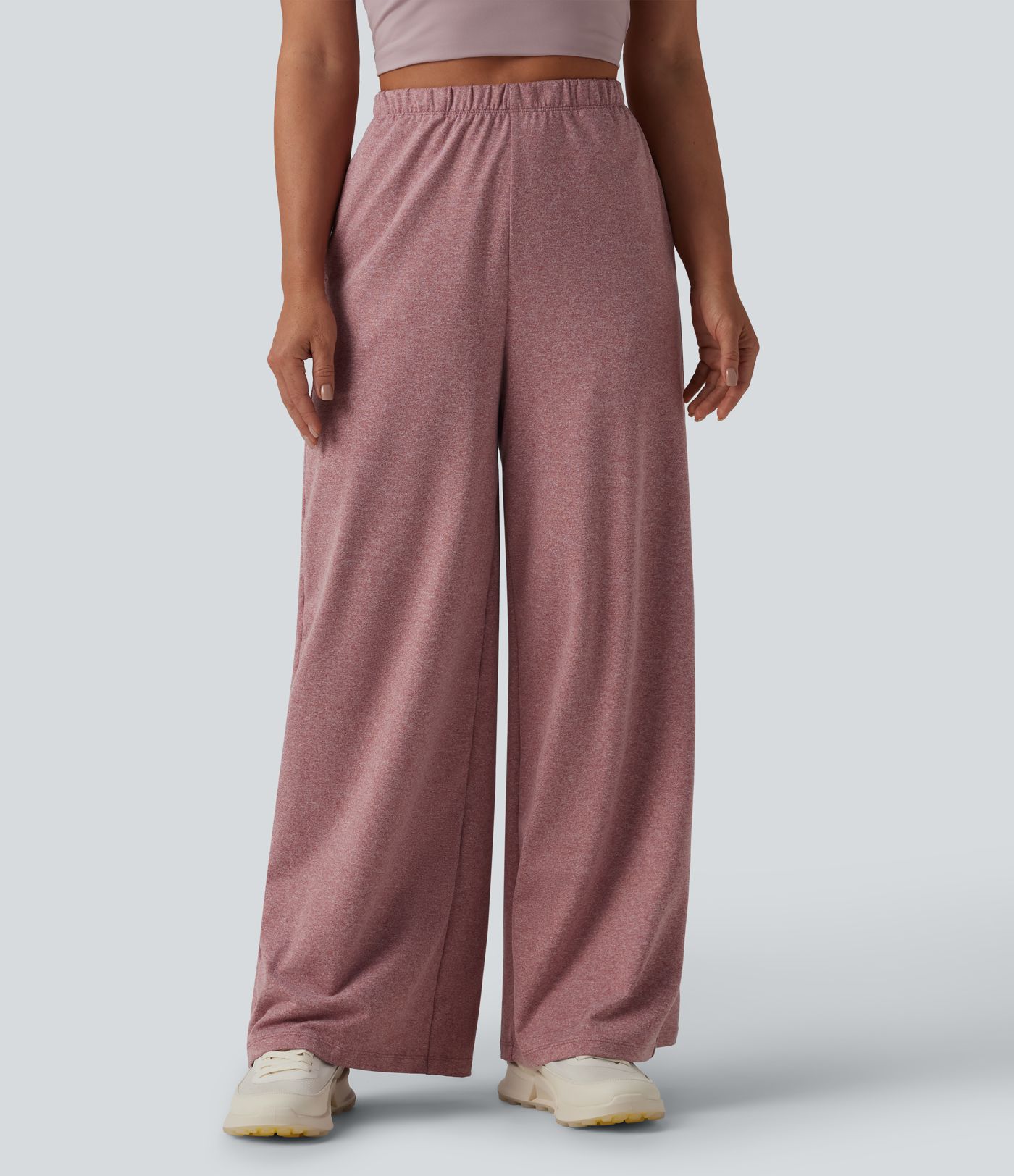 High Waisted Wide Leg Yoga Pants with Pockets