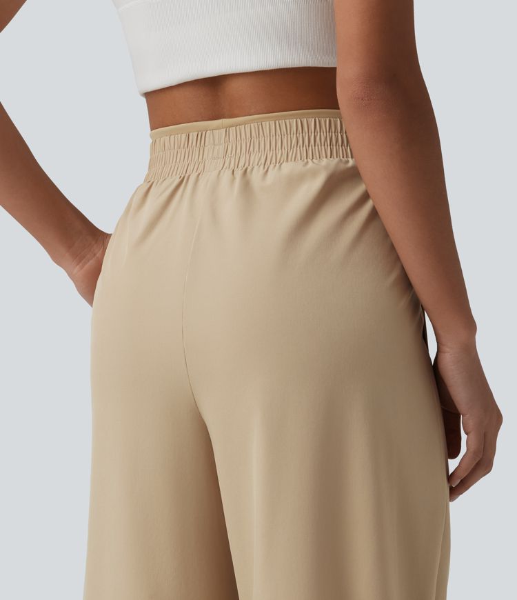 Breezeful™ Mid Rise Barrel Leg Quick Dry Dance Trousers with Pockets