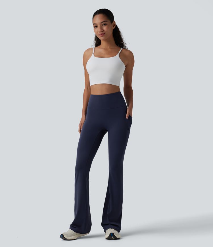 SoftlyZero™ Legging de yoga taille haute bootcut avec poches - UPF50+