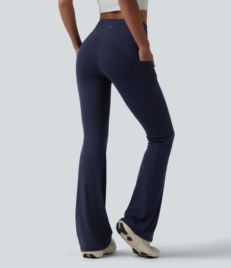 SoftlyZero™ Legging de yoga taille haute bootcut avec poches - UPF50+