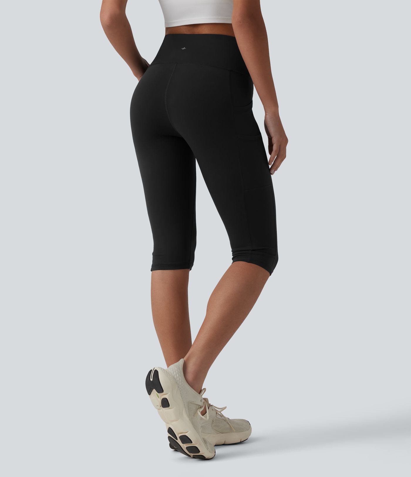 SoftlyZero™ High Waisted Pedal Pusher Yoga Leggings with Pockets-UPF50+
