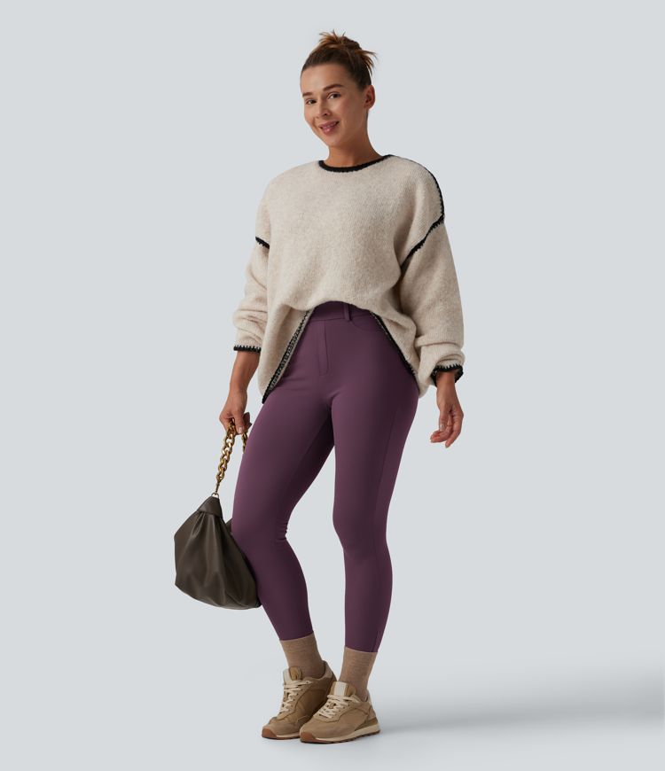 Legging thermique SoftlyZero™ Plush 7/8 taille haute avec poches