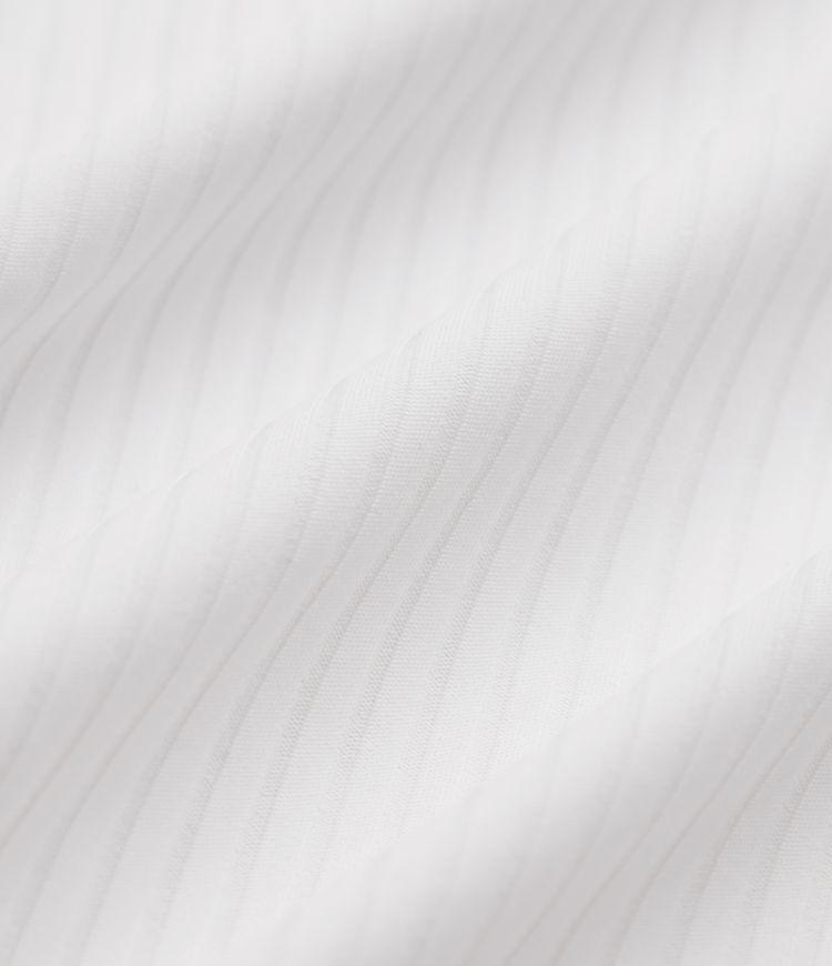 Yoga-Top mit Rippstrick mit V-Ausschnitt und langen Ärmeln