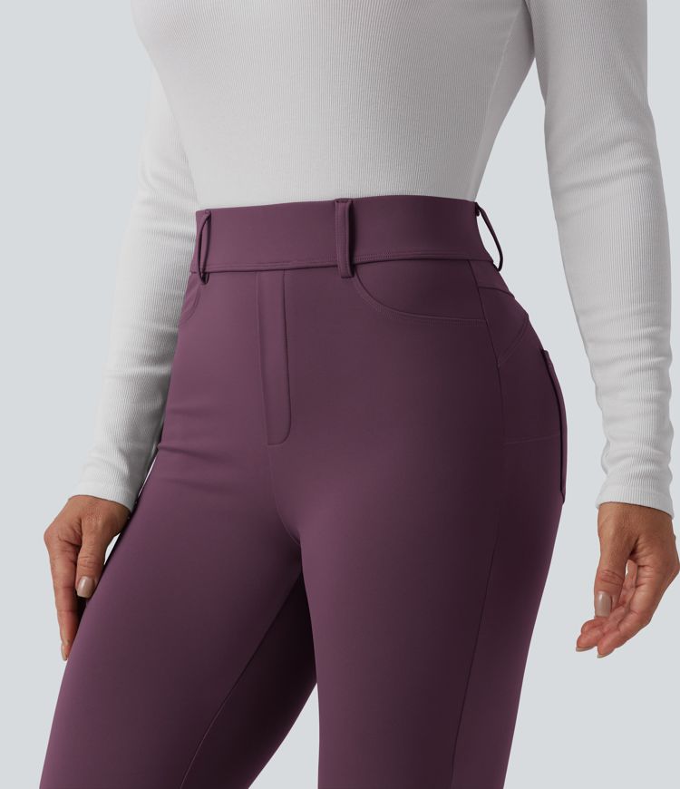 Legging thermique SoftlyZero™ Plush 7/8 taille haute avec poches