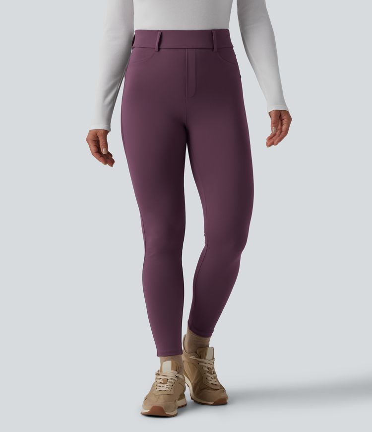 Legging thermique SoftlyZero™ Plush 7/8 taille haute avec poches