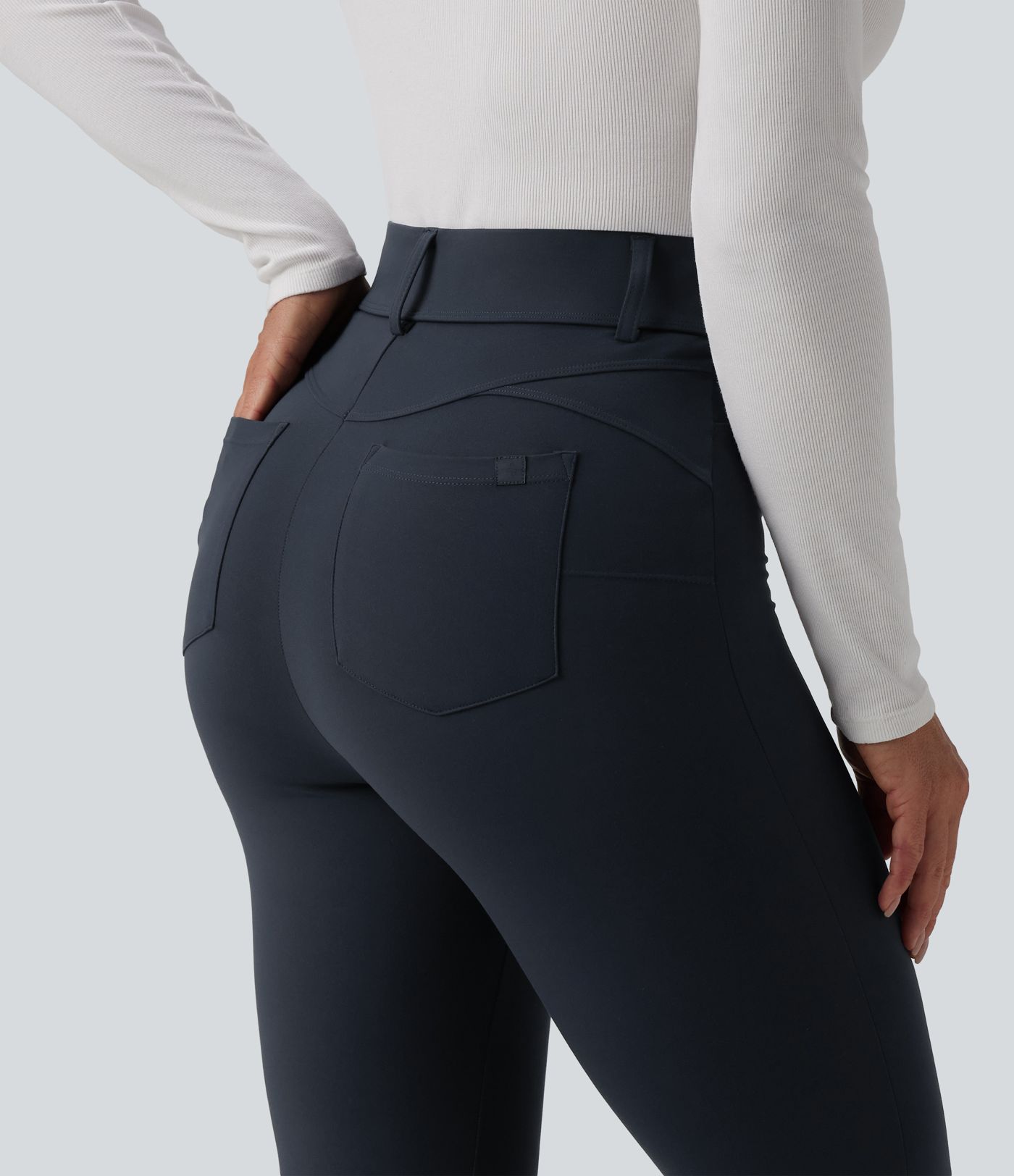 Halara UltraSculpt™ - Lässige 7/8-Leggings mit hohem Bund und Gesäßtaschen