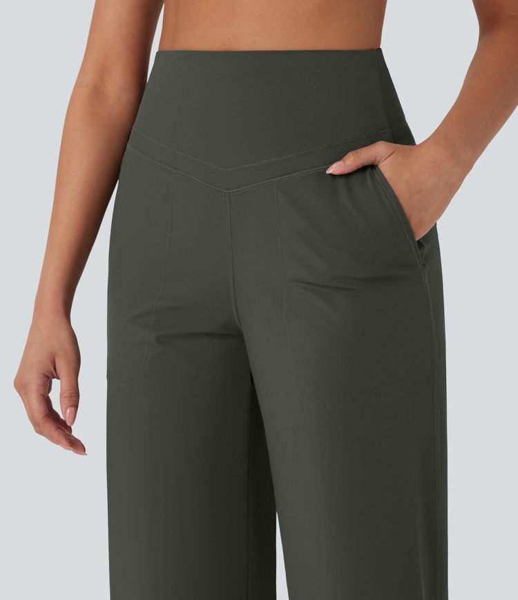 Halara UltraSculpt™ High Waisted Tummy Control Straight Leg Yoga Pants with Pockets