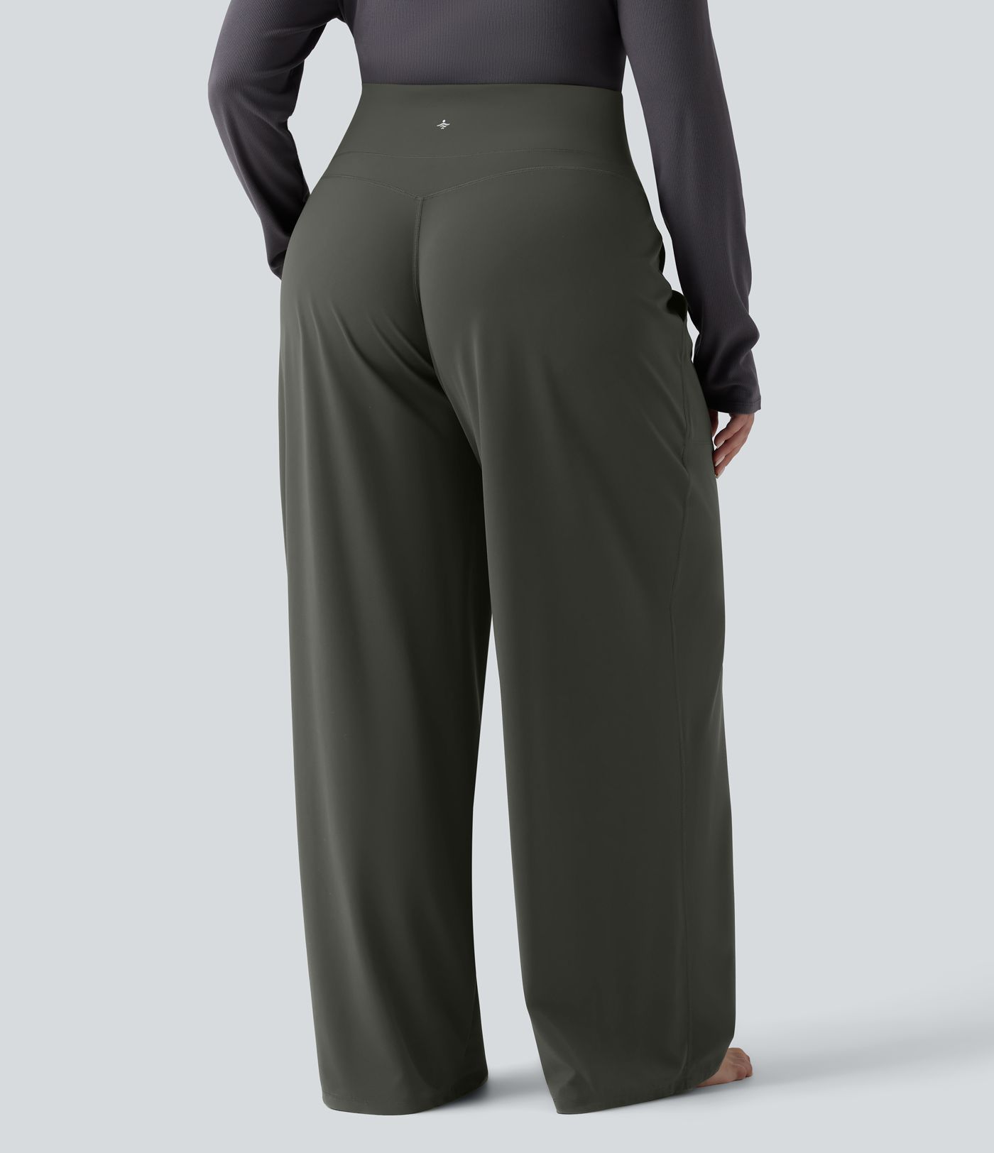 Halara UltraSculpt™ High Waisted Tummy Control Straight Leg Yoga Plus Size Pants with Pockets