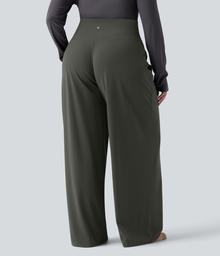 Halara UltraSculpt™ High Waisted Tummy Control Straight Leg Yoga Plus Size Pants with Pockets