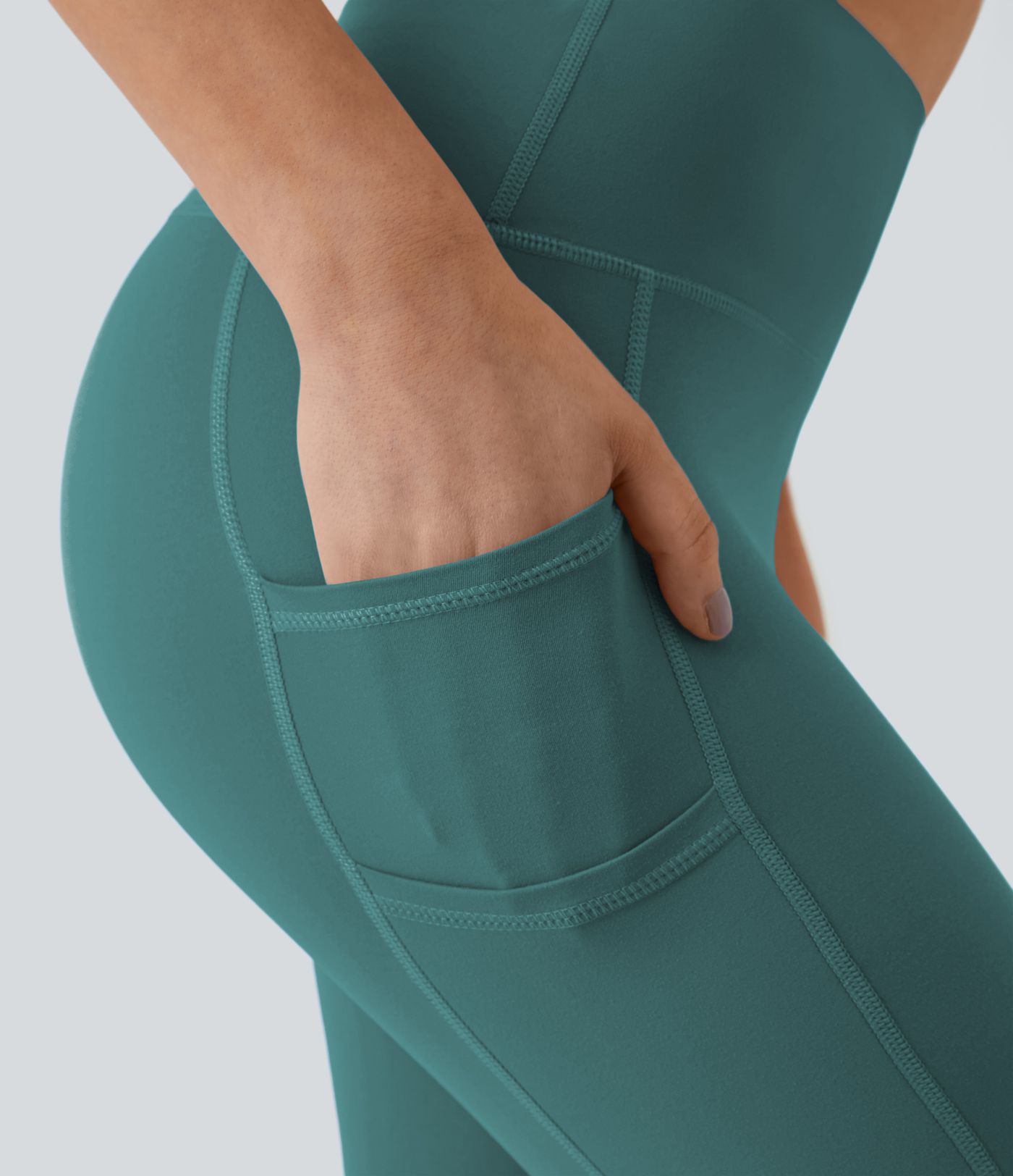 SoftlyZero™ High Waisted Double Pockets Plain Leggings-UPF50+