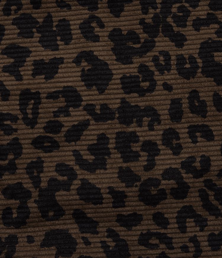 Long Sleeve Leopard Print Bomber Jacket with Pockets