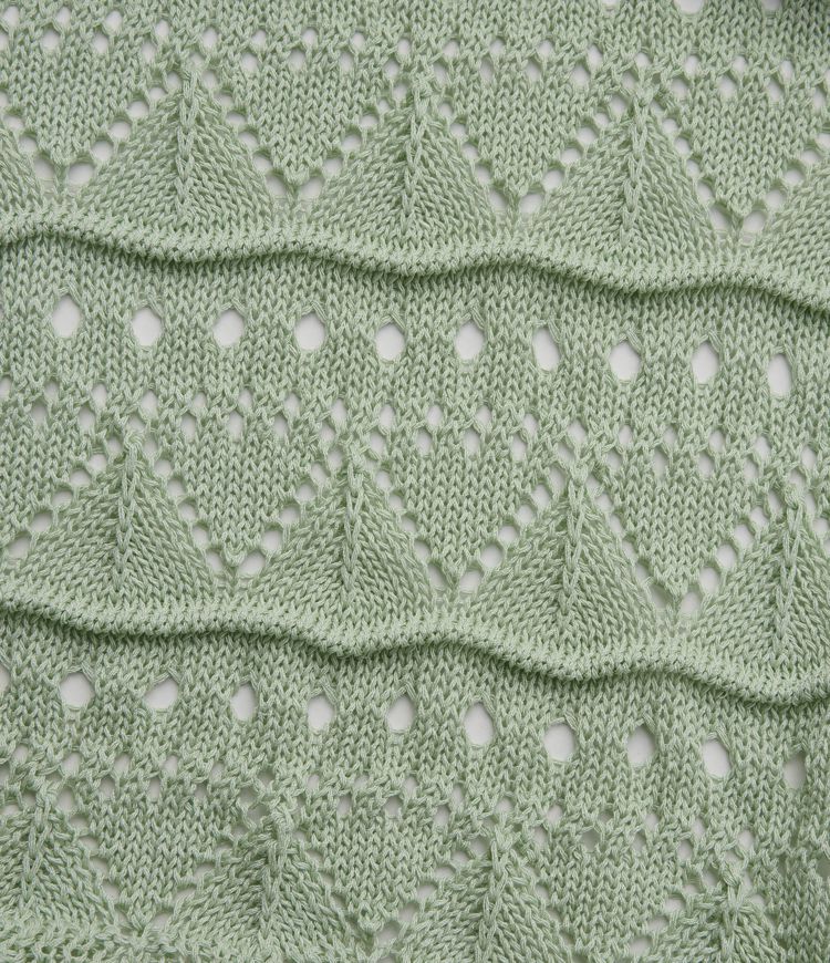 V-neck Short Sleeve Scallop Hem Crochet Resort Cardigan