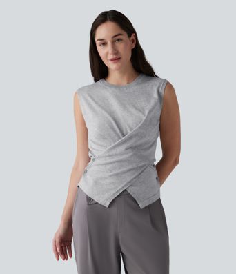 Round Neck Casual Jumper Vest