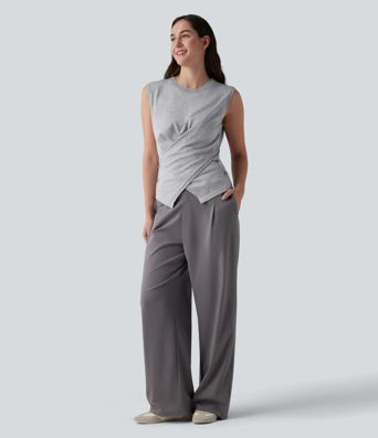 Round Neck Casual Jumper Vest