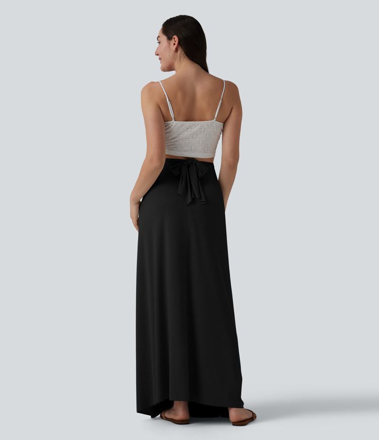 V Neck Tie Back Maxi Dress V Neck Tie Back Maxi Dress