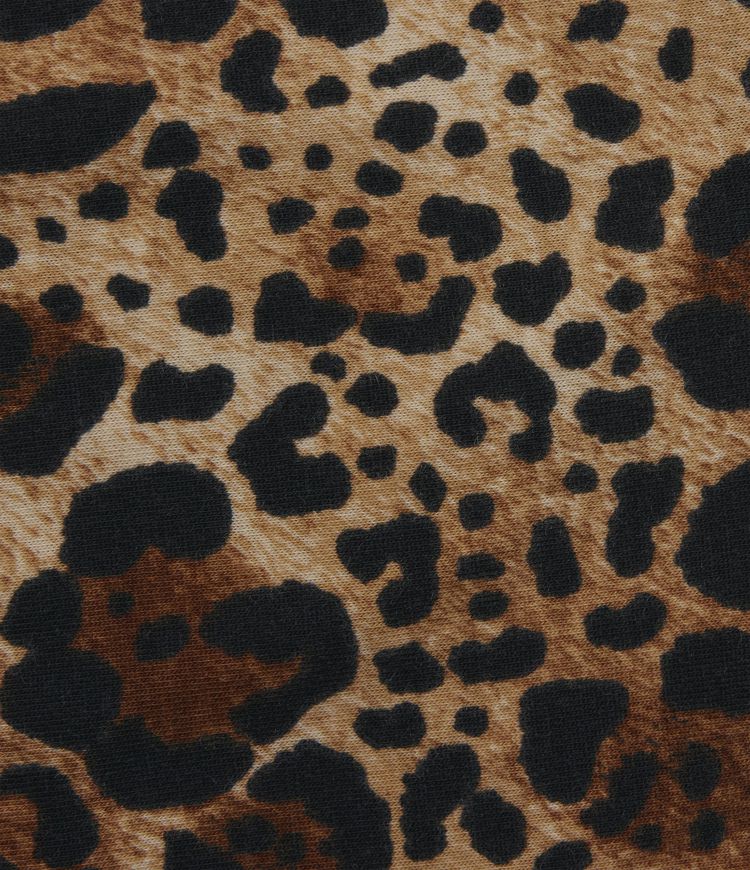 Deep V-neck Racerback Leopard Print Casual Tank Top