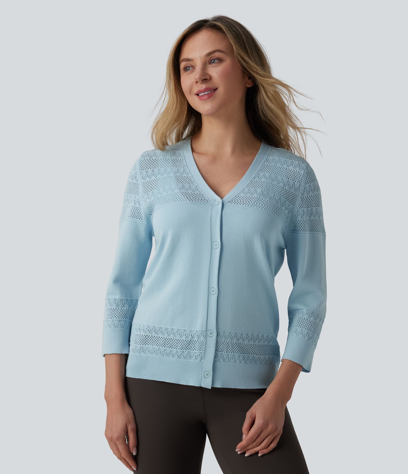 Gilet de travail col V boutonnage crochet