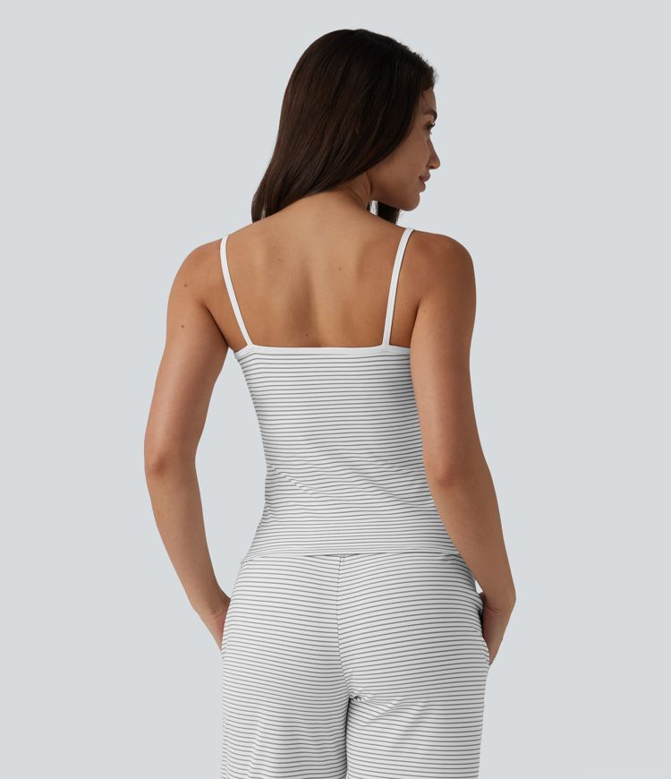 Canotta casual a righe